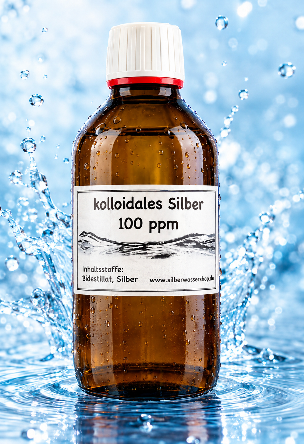 Kolloidales Silber 100 ppm – 250 ml Braunglasflasche