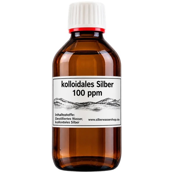 Amberflasche-optimiert-90 Kolloidales Silber kaufen – braune Glasflasche mit 100 ppm Silber